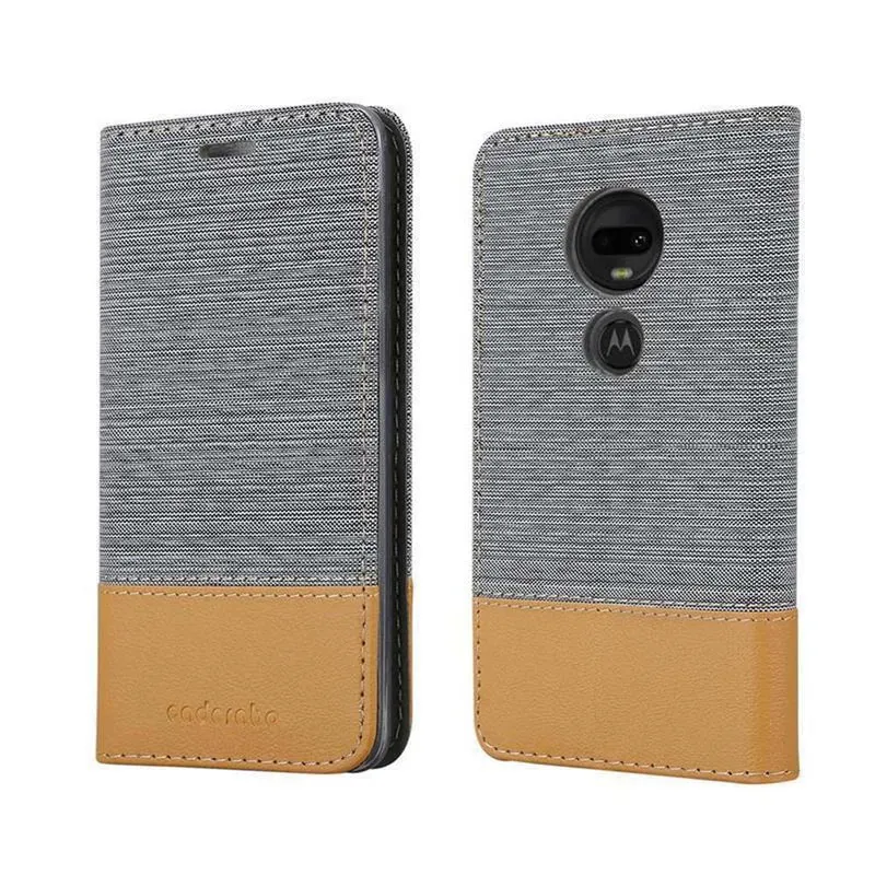 Cadorabo Hülle kompatibel mit Motorola MOTO G7 / G7 PLUS Schutzhülle mit Magnetverschluss, Standfunktion und Kartenfach
