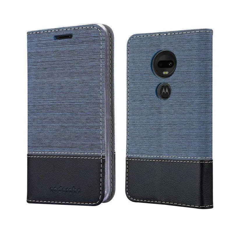 Cadorabo Hülle kompatibel mit Motorola MOTO G7 / G7 PLUS Schutzhülle mit Magnetverschluss, Standfunktion und Kartenfach