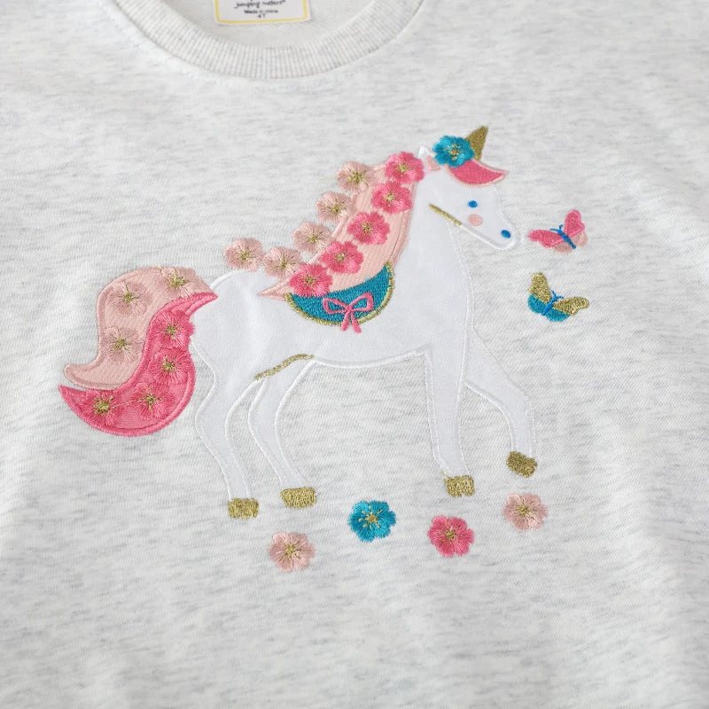Mädchen Sweatshirt mit zauberhaftem Einhornmotiv Drune