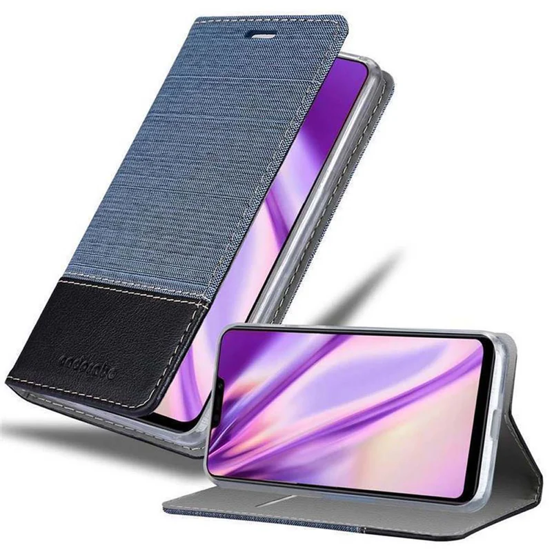 Cadorabo Hülle kompatibel mit Vivo Y81i Schutzhülle mit Magnetverschluss, Standfunktion und Kartenfach