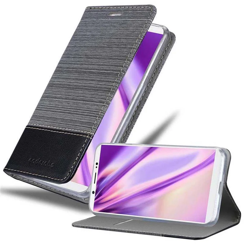 Cadorabo Hülle kompatibel mit Vivo V7 PLUS Schutzhülle mit Magnetverschluss, Standfunktion und Kartenfach