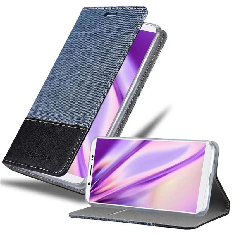 Cadorabo Hülle kompatibel mit Vivo V7 PLUS Schutzhülle mit Magnetverschluss, Standfunktion und Kartenfach