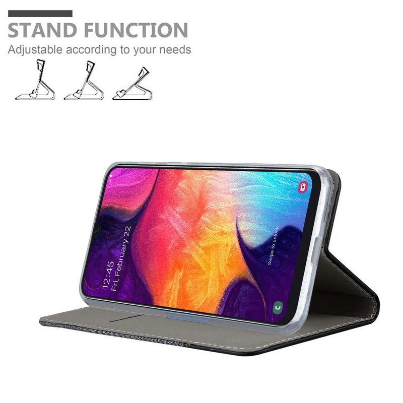 Cadorabo Hülle kompatibel mit Samsung Galaxy A50 4G / A50s / A30s Schutzhülle mit Magnetverschluss, Standfunktion und Kartenfach