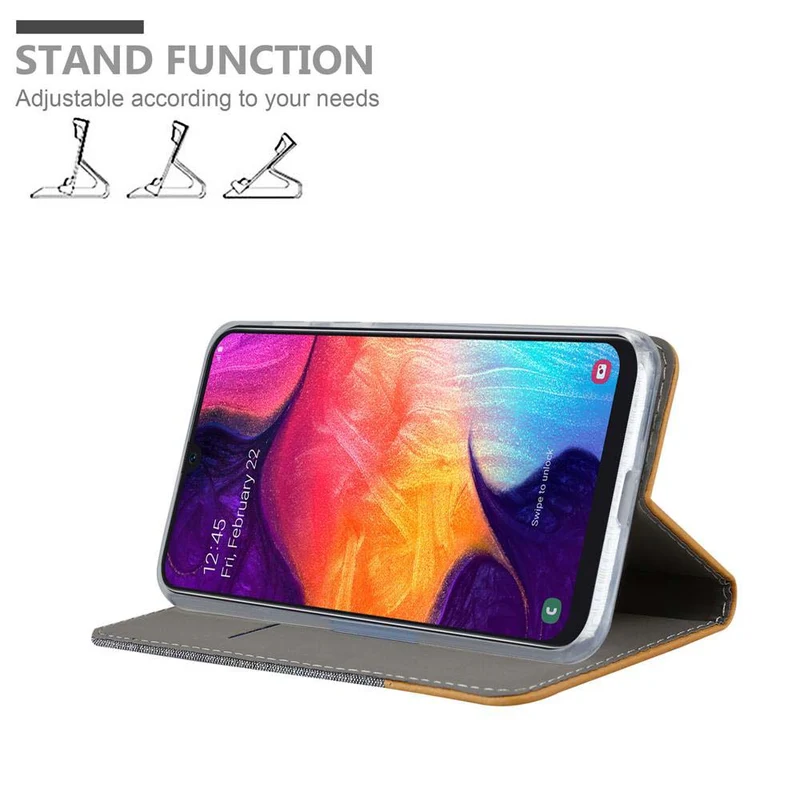 Cadorabo Hülle kompatibel mit Samsung Galaxy A50 4G / A50s / A30s Schutzhülle mit Magnetverschluss, Standfunktion und Kartenfach