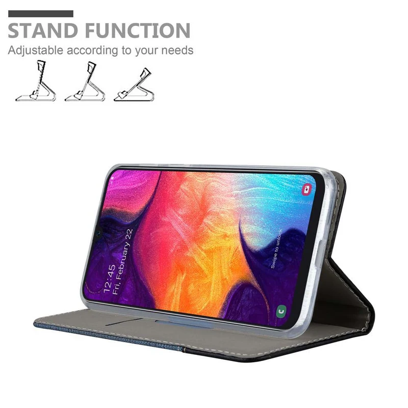 Cadorabo Hülle kompatibel mit Samsung Galaxy A50 4G / A50s / A30s Schutzhülle mit Magnetverschluss, Standfunktion und Kartenfach