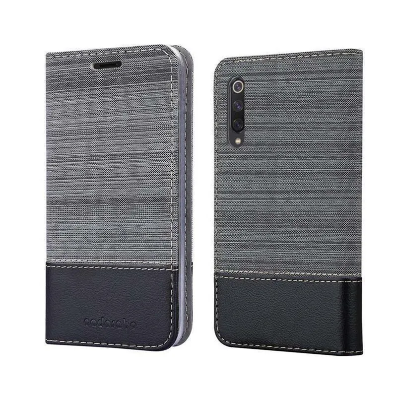 Cadorabo Hülle kompatibel mit Xiaomi Mi 9 SE Schutzhülle mit Magnetverschluss, Standfunktion und Kartenfach