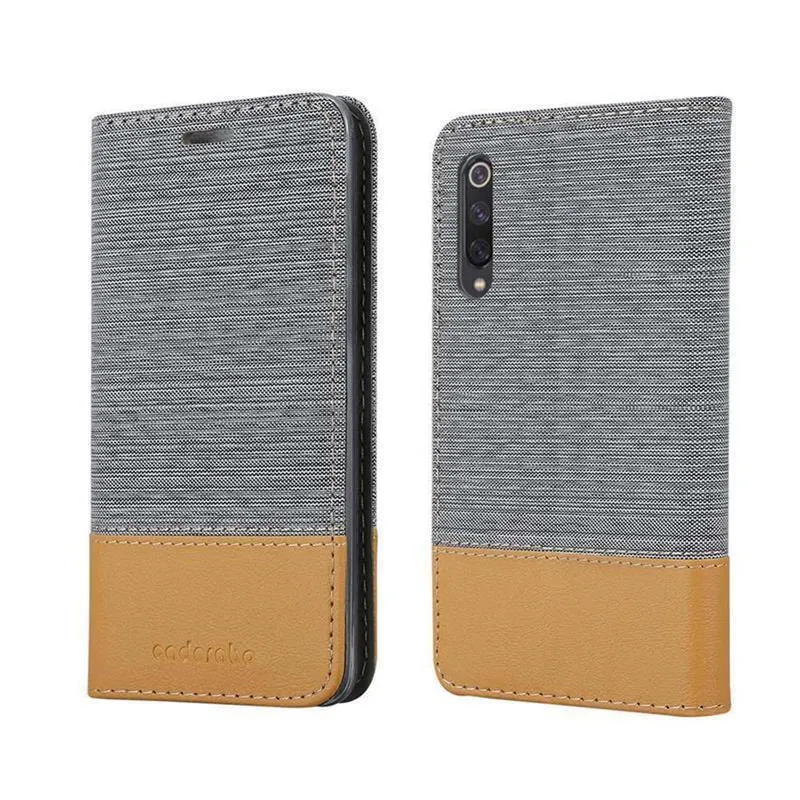 Cadorabo Hülle kompatibel mit Xiaomi Mi 9 SE Schutzhülle mit Magnetverschluss, Standfunktion und Kartenfach