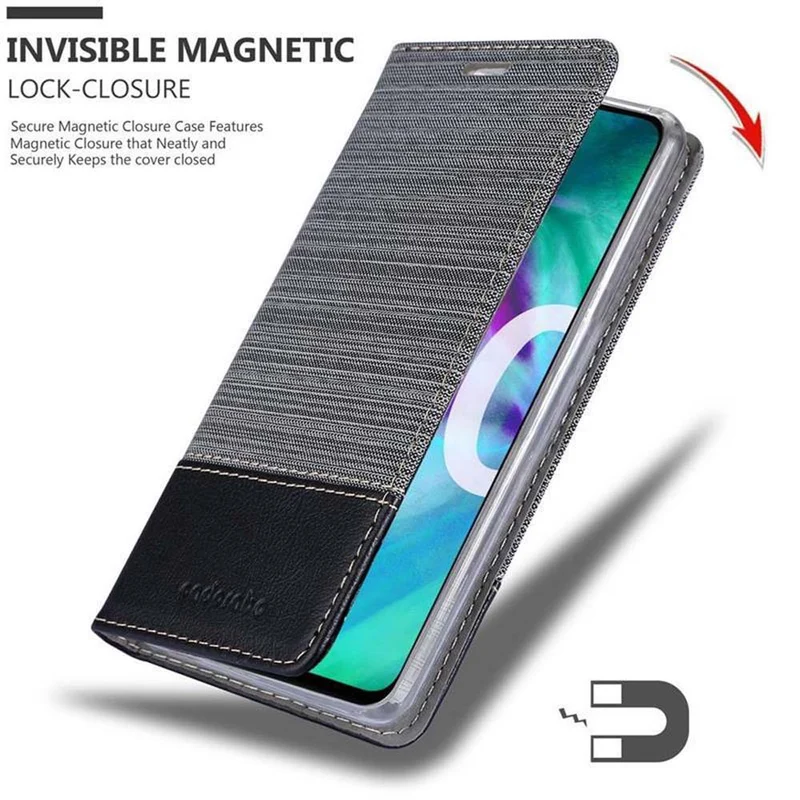 Cadorabo Hülle kompatibel mit Honor 20 / 20S / Huawei NOVA 5T Schutzhülle mit Magnetverschluss, Standfunktion und Kartenfach