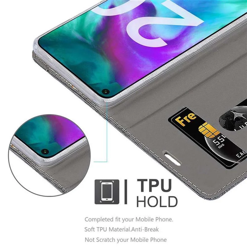 Cadorabo Hülle kompatibel mit Honor 20 / 20S / Huawei NOVA 5T Schutzhülle mit Magnetverschluss, Standfunktion und Kartenfach