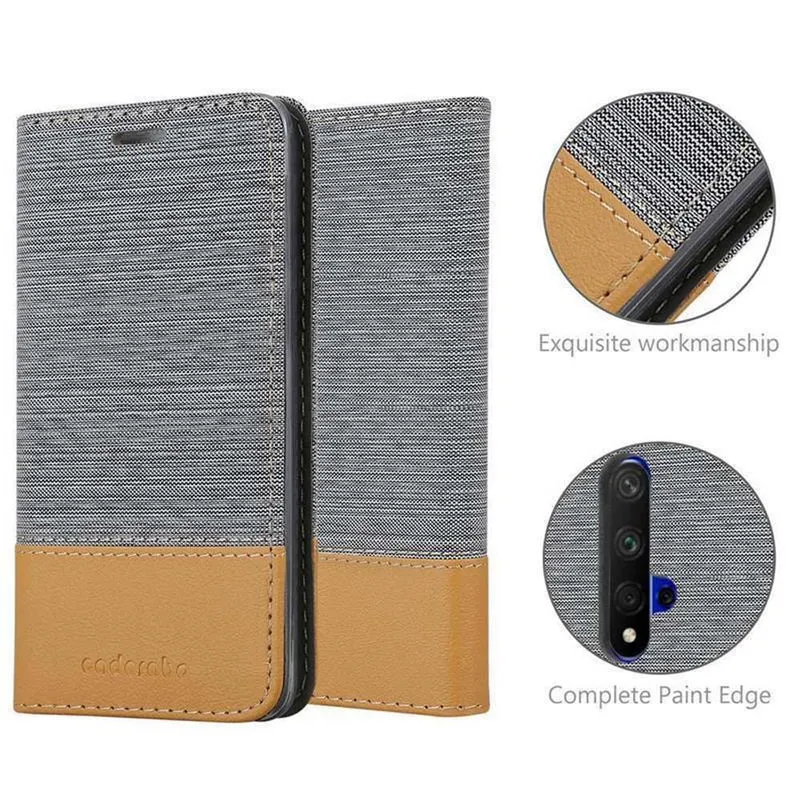 Cadorabo Hülle kompatibel mit Honor 20 / 20S / Huawei NOVA 5T Schutzhülle mit Magnetverschluss, Standfunktion und Kartenfach