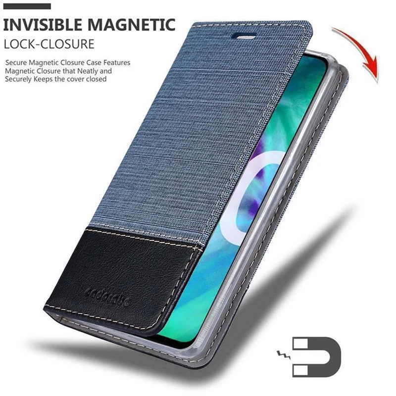 Cadorabo Hülle kompatibel mit Honor 20 / 20S / Huawei NOVA 5T Schutzhülle mit Magnetverschluss, Standfunktion und Kartenfach