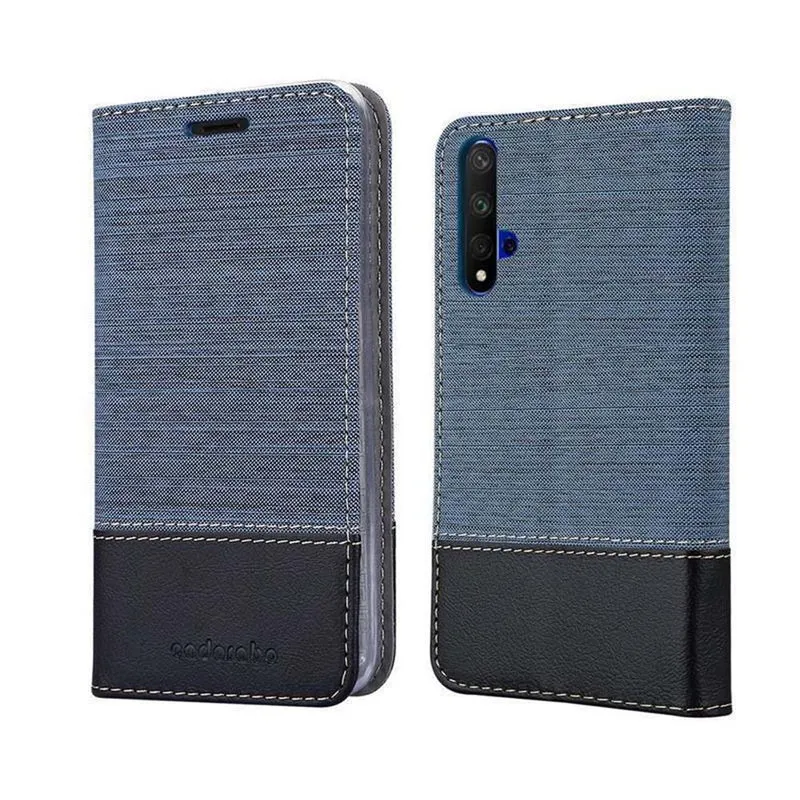 Cadorabo Hülle kompatibel mit Honor 20 / 20S / Huawei NOVA 5T Schutzhülle mit Magnetverschluss, Standfunktion und Kartenfach