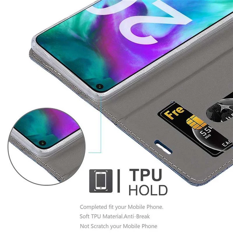 Cadorabo Hülle kompatibel mit Honor 20 / 20S / Huawei NOVA 5T Schutzhülle mit Magnetverschluss, Standfunktion und Kartenfach