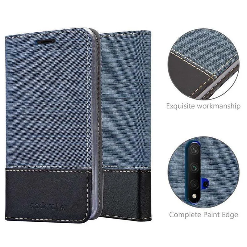 Cadorabo Hülle kompatibel mit Honor 20 / 20S / Huawei NOVA 5T Schutzhülle mit Magnetverschluss, Standfunktion und Kartenfach