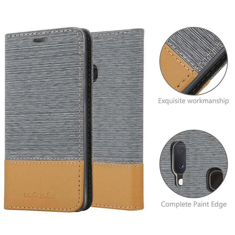 Cadorabo Hülle kompatibel mit Samsung Galaxy A10e / A20e Schutzhülle mit Magnetverschluss, Standfunktion und Kartenfach
