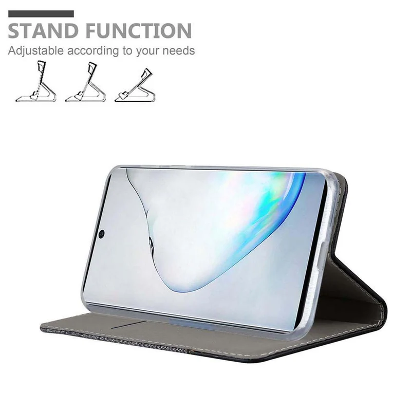 Cadorabo Hülle kompatibel mit Samsung Galaxy NOTE 10 Schutzhülle mit Magnetverschluss, Standfunktion und Kartenfach