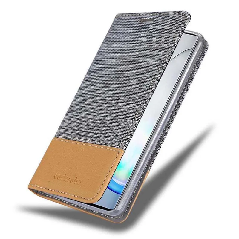 Cadorabo Hülle kompatibel mit Samsung Galaxy NOTE 10 Schutzhülle mit Magnetverschluss, Standfunktion und Kartenfach