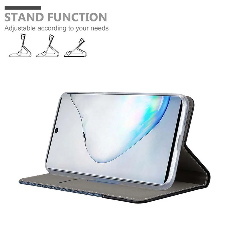 Cadorabo Hülle kompatibel mit Samsung Galaxy NOTE 10 Schutzhülle mit Magnetverschluss, Standfunktion und Kartenfach