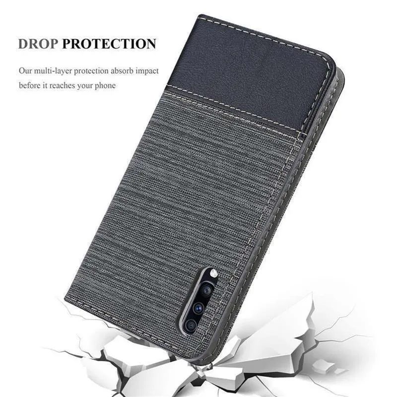 Cadorabo Hülle kompatibel mit Samsung Galaxy A70 / A70s Schutzhülle mit Magnetverschluss, Standfunktion und Kartenfach