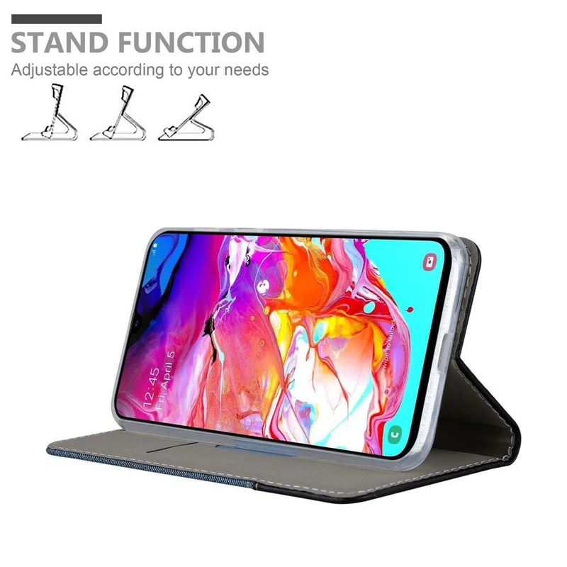 Cadorabo Hülle kompatibel mit Samsung Galaxy A70 / A70s Schutzhülle mit Magnetverschluss, Standfunktion und Kartenfach
