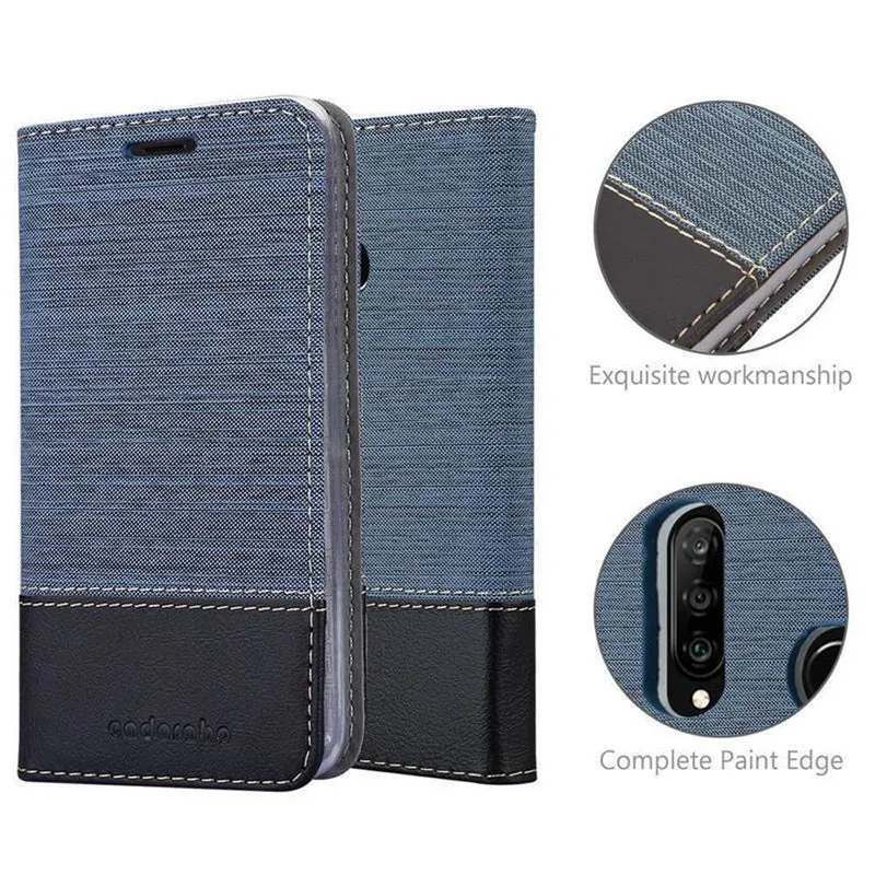 Cadorabo Hülle kompatibel mit Huawei P30 LITE Schutzhülle mit Magnetverschluss, Standfunktion und Kartenfach