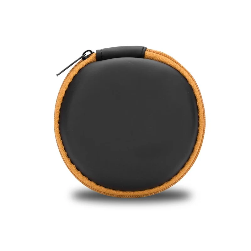 Cadorabo Kopfhörer Aufbewahrungsbox Runde Robuste Tasche aus formstabilem Stoff mit Netzfach und Reißverschluss für Headset, In-Ear Headphone und vieles mehr