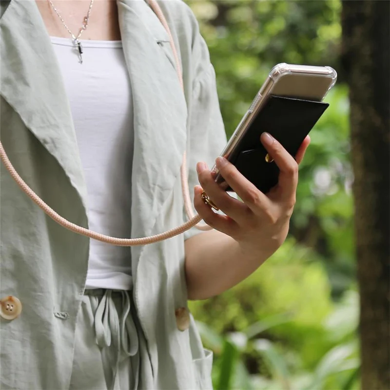 Cadorabo Handy Kette kompatibel mit Sony Xperia XA1 Silikon Schutzhülle mit Gold Ringen, Kordel Band und abnehmbarem Etui