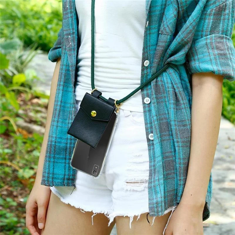 Cadorabo Handy Kette kompatibel mit Sony Xperia XA1 Silikon Schutzhülle mit Gold Ringen, Kordel Band und abnehmbarem Etui
