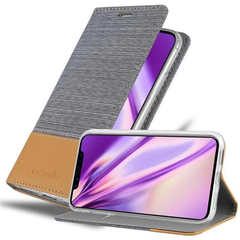 Cadorabo Hülle kompatibel mit Apple iPhone XS MAX Schutzhülle mit Magnetverschluss, Standfunktion und Kartenfach
