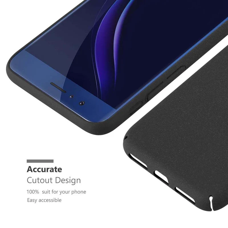 Cadorabo Hülle kompatibel mit Honor 8 / 8 PREMIUM Hard Case Schutzhülle in Frosted Optik gegen Kratzer und Stöße