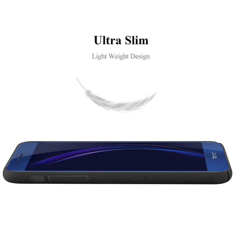 Cadorabo Hülle kompatibel mit Honor 8 / 8 PREMIUM Hard Case Schutzhülle in Frosted Optik gegen Kratzer und Stöße