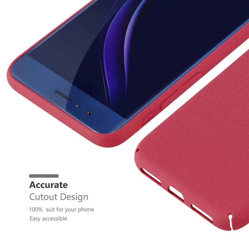 Cadorabo Hülle kompatibel mit Honor 8 / 8 PREMIUM Hard Case Schutzhülle in Frosted Optik gegen Kratzer und Stöße