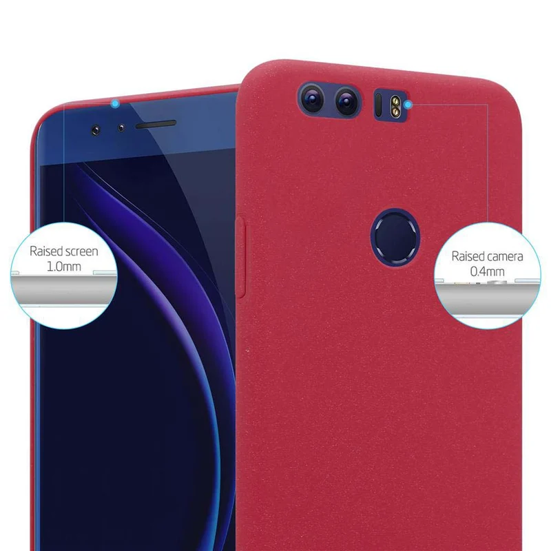 Cadorabo Hülle kompatibel mit Honor 8 / 8 PREMIUM Hard Case Schutzhülle in Frosted Optik gegen Kratzer und Stöße