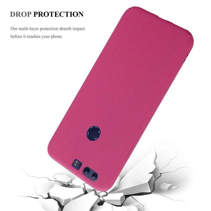 Cadorabo Hülle kompatibel mit Honor 8 / 8 PREMIUM Hard Case Schutzhülle in Frosted Optik gegen Kratzer und Stöße