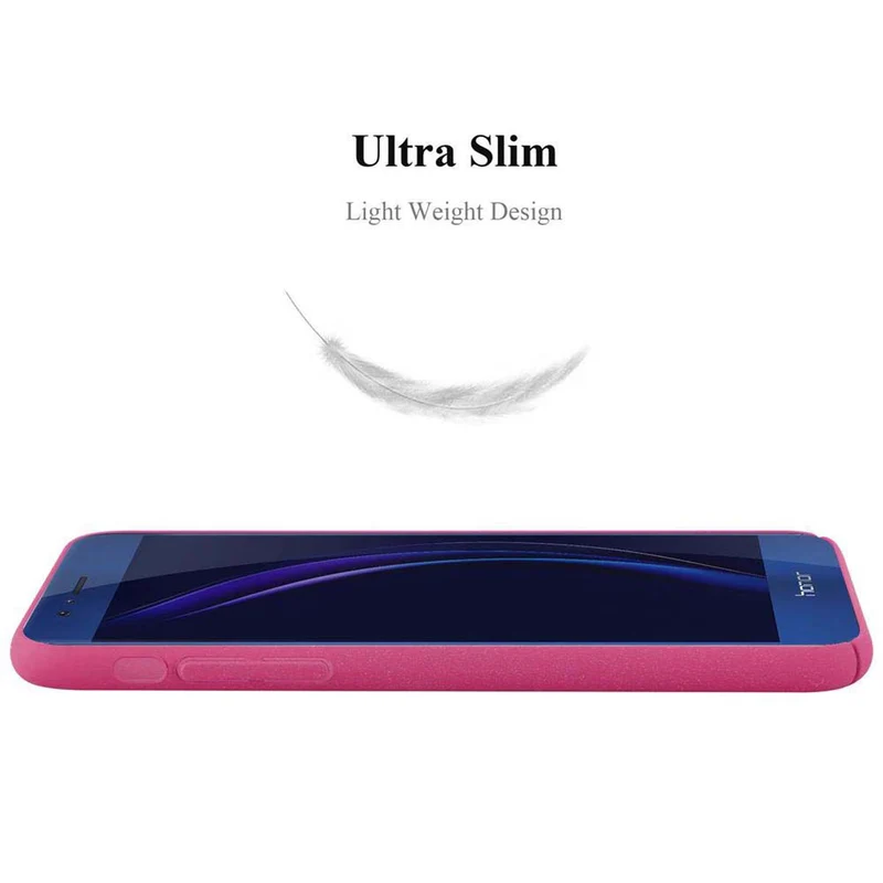 Cadorabo Hülle kompatibel mit Honor 8 / 8 PREMIUM Hard Case Schutzhülle in Frosted Optik gegen Kratzer und Stöße
