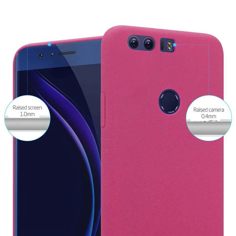 Cadorabo Hülle kompatibel mit Honor 8 / 8 PREMIUM Hard Case Schutzhülle in Frosted Optik gegen Kratzer und Stöße