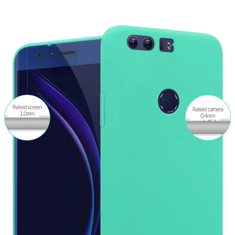 Cadorabo Hülle kompatibel mit Honor 8 / 8 PREMIUM Hard Case Schutzhülle in Frosted Optik gegen Kratzer und Stöße