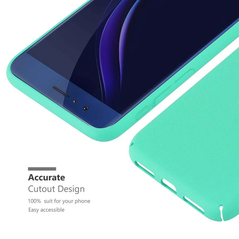 Cadorabo Hülle kompatibel mit Honor 8 / 8 PREMIUM Hard Case Schutzhülle in Frosted Optik gegen Kratzer und Stöße