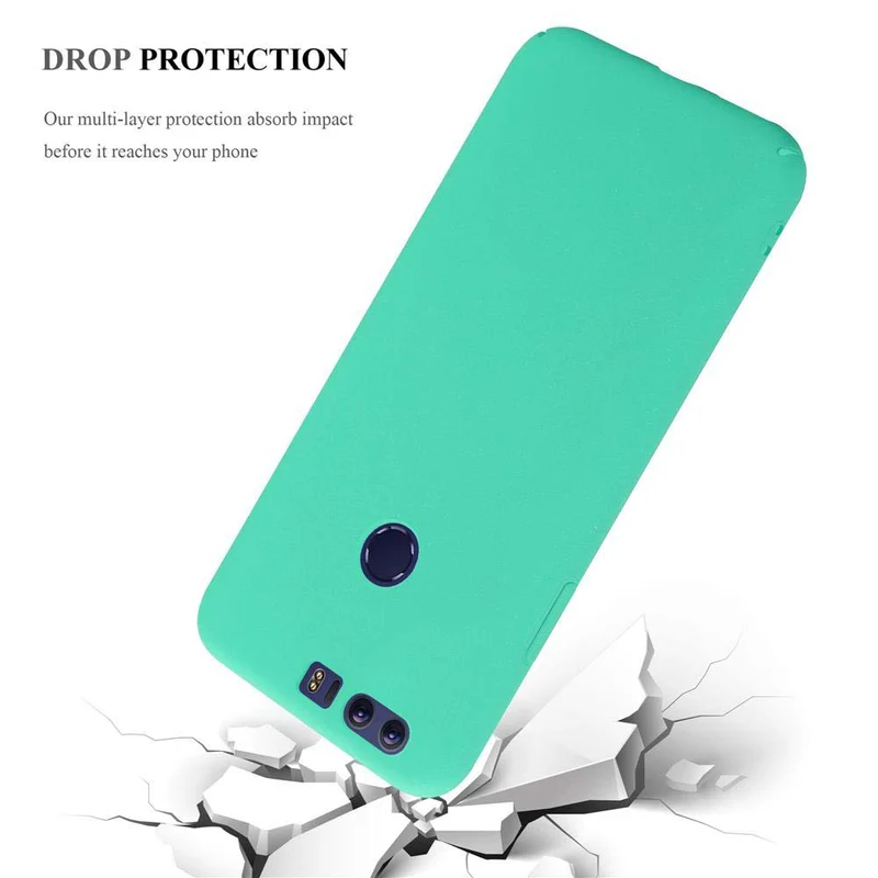 Cadorabo Hülle kompatibel mit Honor 8 / 8 PREMIUM Hard Case Schutzhülle in Frosted Optik gegen Kratzer und Stöße