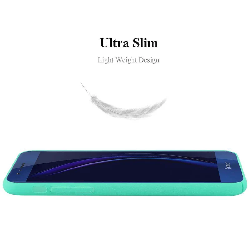 Cadorabo Hülle kompatibel mit Honor 8 / 8 PREMIUM Hard Case Schutzhülle in Frosted Optik gegen Kratzer und Stöße