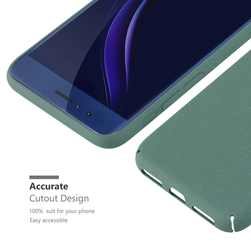 Cadorabo Hülle kompatibel mit Honor 8 / 8 PREMIUM Hard Case Schutzhülle in Frosted Optik gegen Kratzer und Stöße