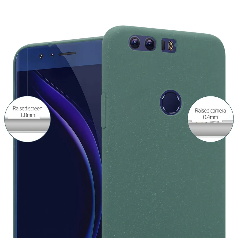 Cadorabo Hülle kompatibel mit Honor 8 / 8 PREMIUM Hard Case Schutzhülle in Frosted Optik gegen Kratzer und Stöße