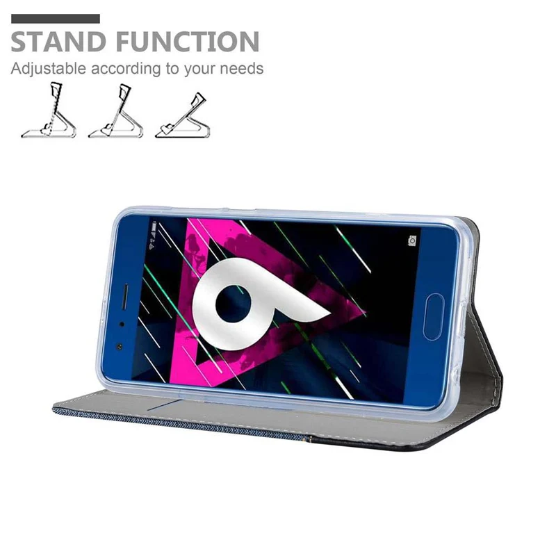 Cadorabo Hülle kompatibel mit Honor 9 Schutzhülle mit Magnetverschluss, Standfunktion und Kartenfach