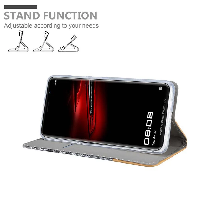 Cadorabo Hülle kompatibel mit Huawei MATE RS Schutzhülle mit Magnetverschluss, Standfunktion und Kartenfach