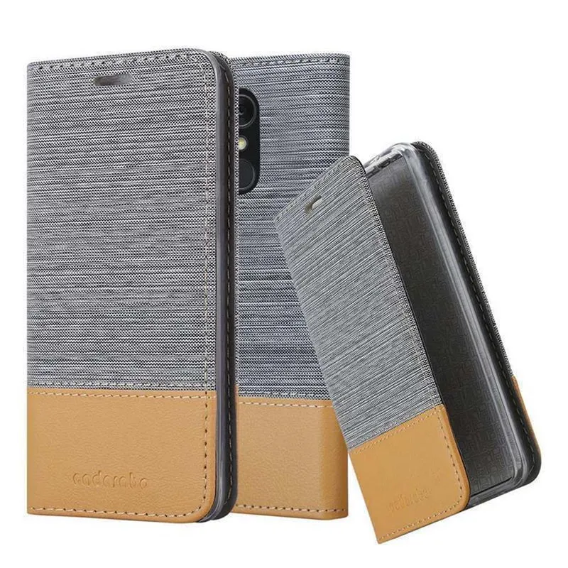 Cadorabo Hülle kompatibel mit LG Q STYLUS Schutzhülle mit Magnetverschluss, Standfunktion und Kartenfach