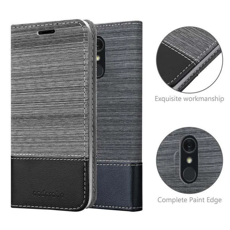 Cadorabo Hülle kompatibel mit LG Q STYLUS Schutzhülle mit Magnetverschluss, Standfunktion und Kartenfach
