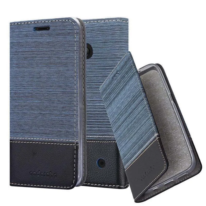 Cadorabo Hülle kompatibel mit Nokia Lumia 550 Schutzhülle mit Magnetverschluss, Standfunktion und Kartenfach