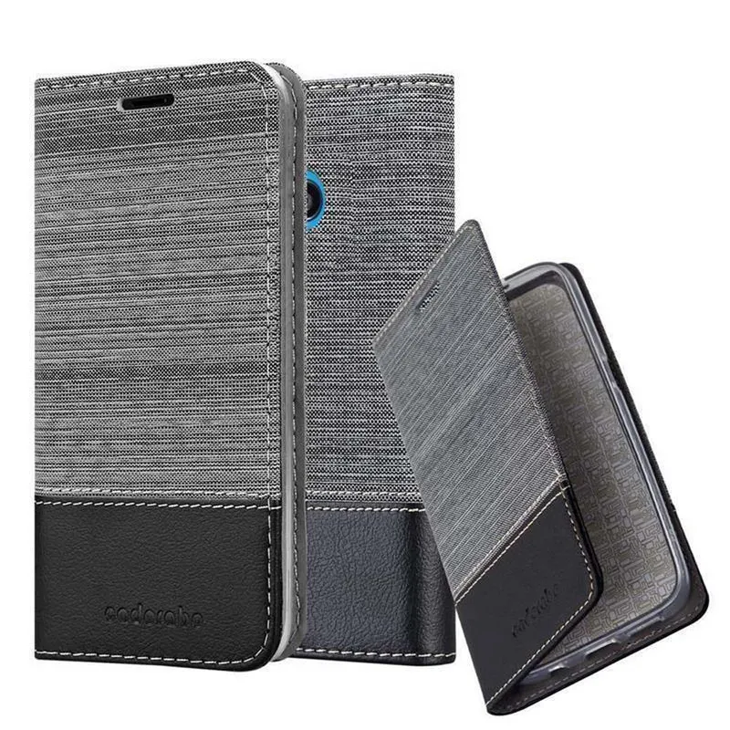 Cadorabo Hülle kompatibel mit Nokia Lumia 530 Schutzhülle mit Magnetverschluss, Standfunktion und Kartenfach