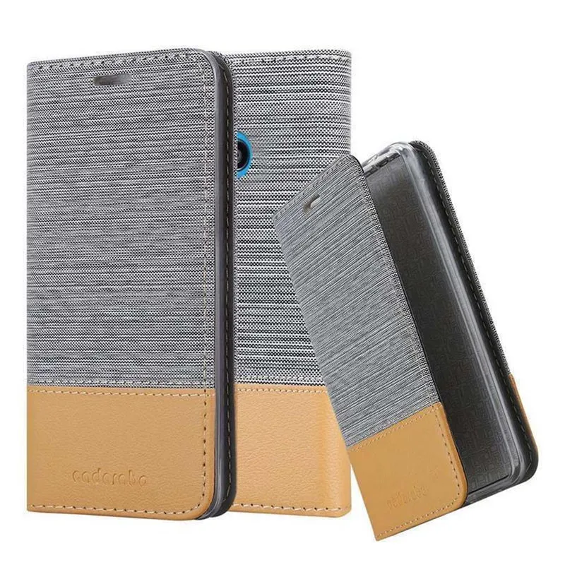 Cadorabo Hülle kompatibel mit Nokia Lumia 530 Schutzhülle mit Magnetverschluss, Standfunktion und Kartenfach