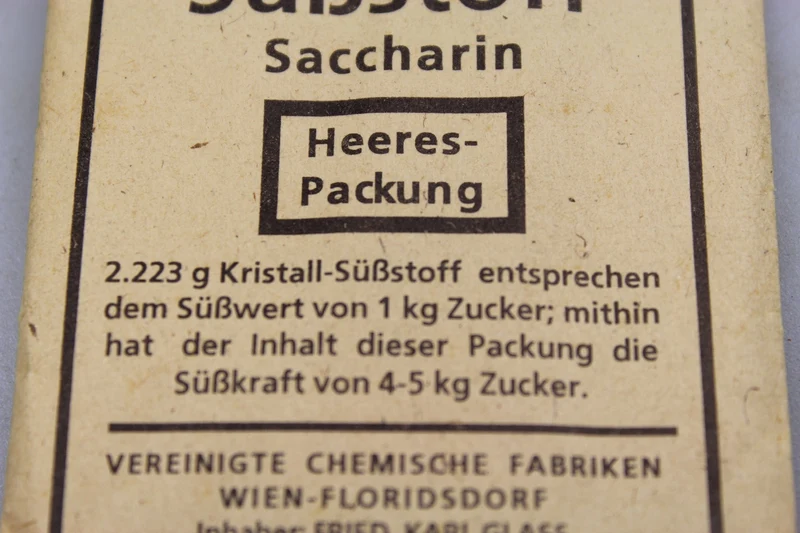 Saccharin Heeres Packung